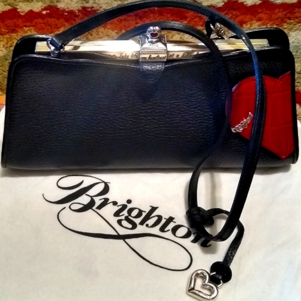 Vintage Brighton clutch hand bag like new in box